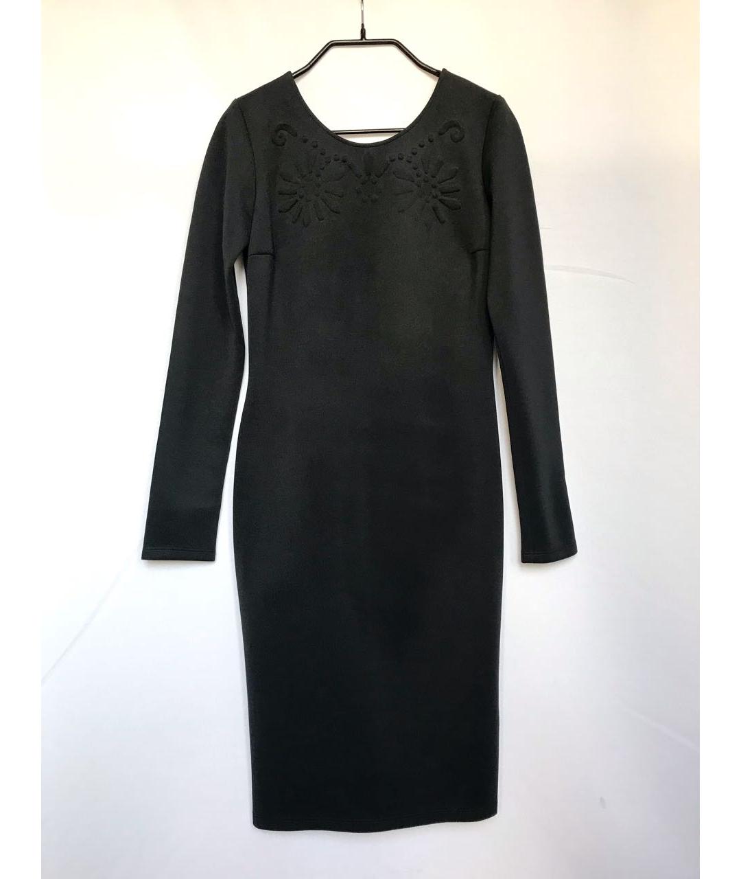 LIU JO Черное полиэстеровое коктейльное платье, фото 8