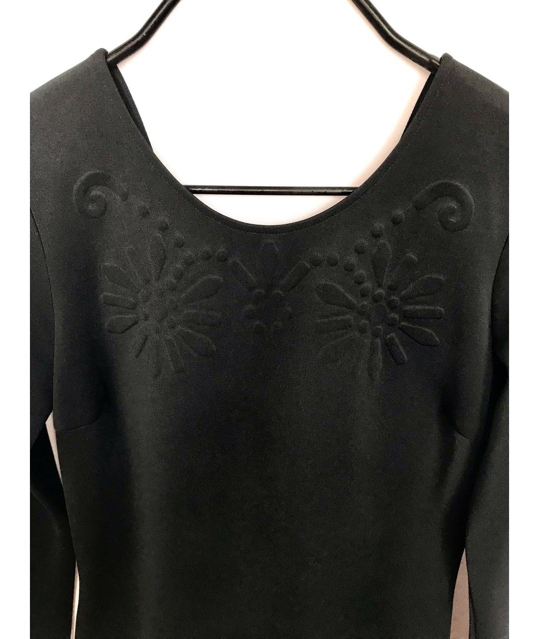 LIU JO Черное полиэстеровое коктейльное платье, фото 3