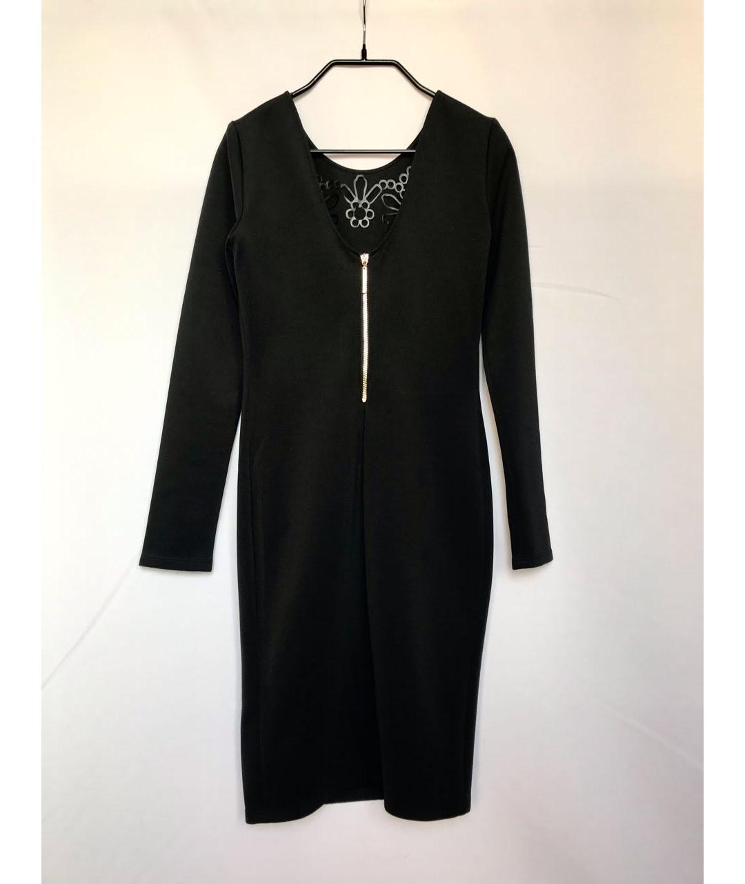 LIU JO Черное полиэстеровое коктейльное платье, фото 2