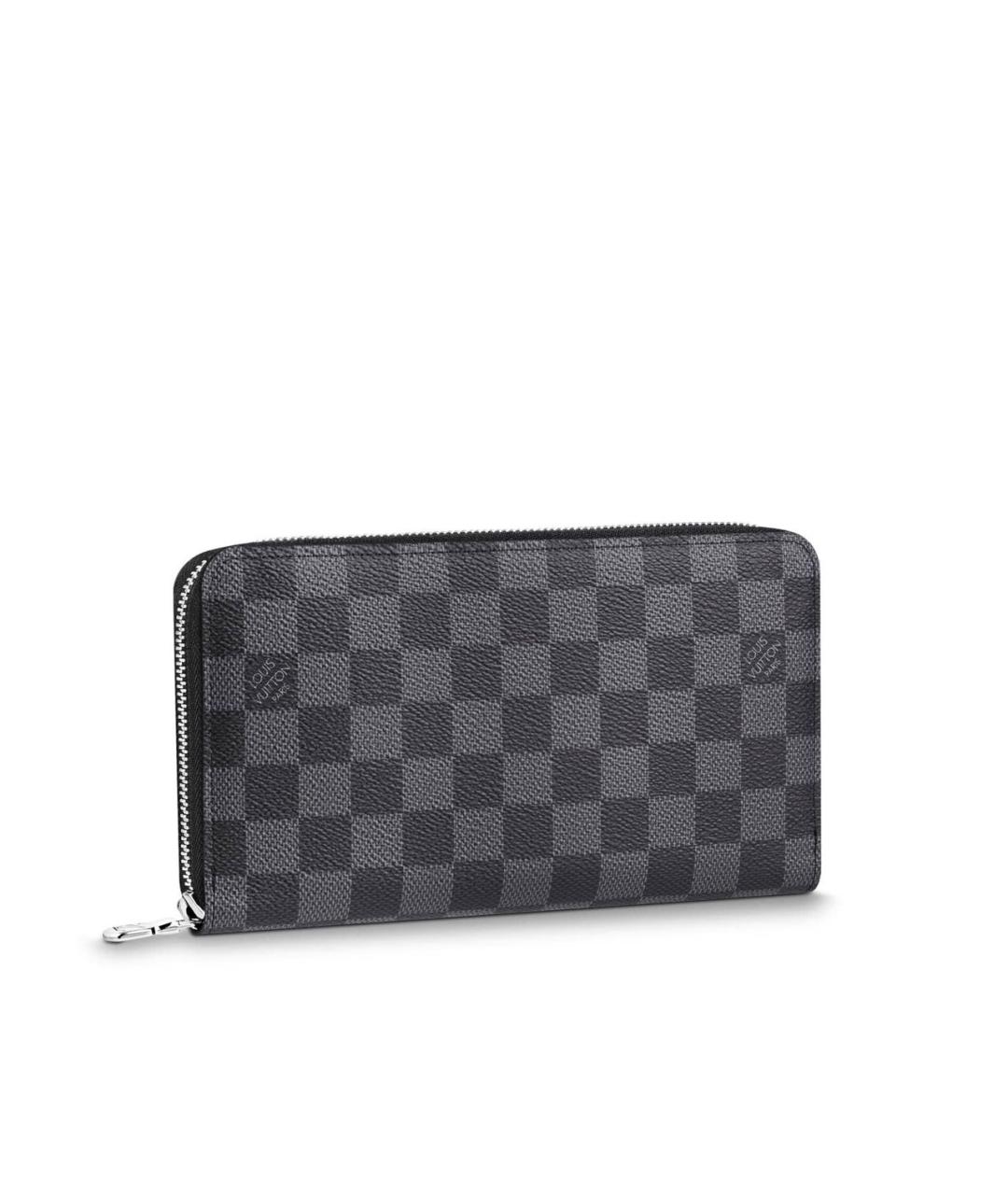 LOUIS VUITTON Антрацитовый кошелек, фото 8