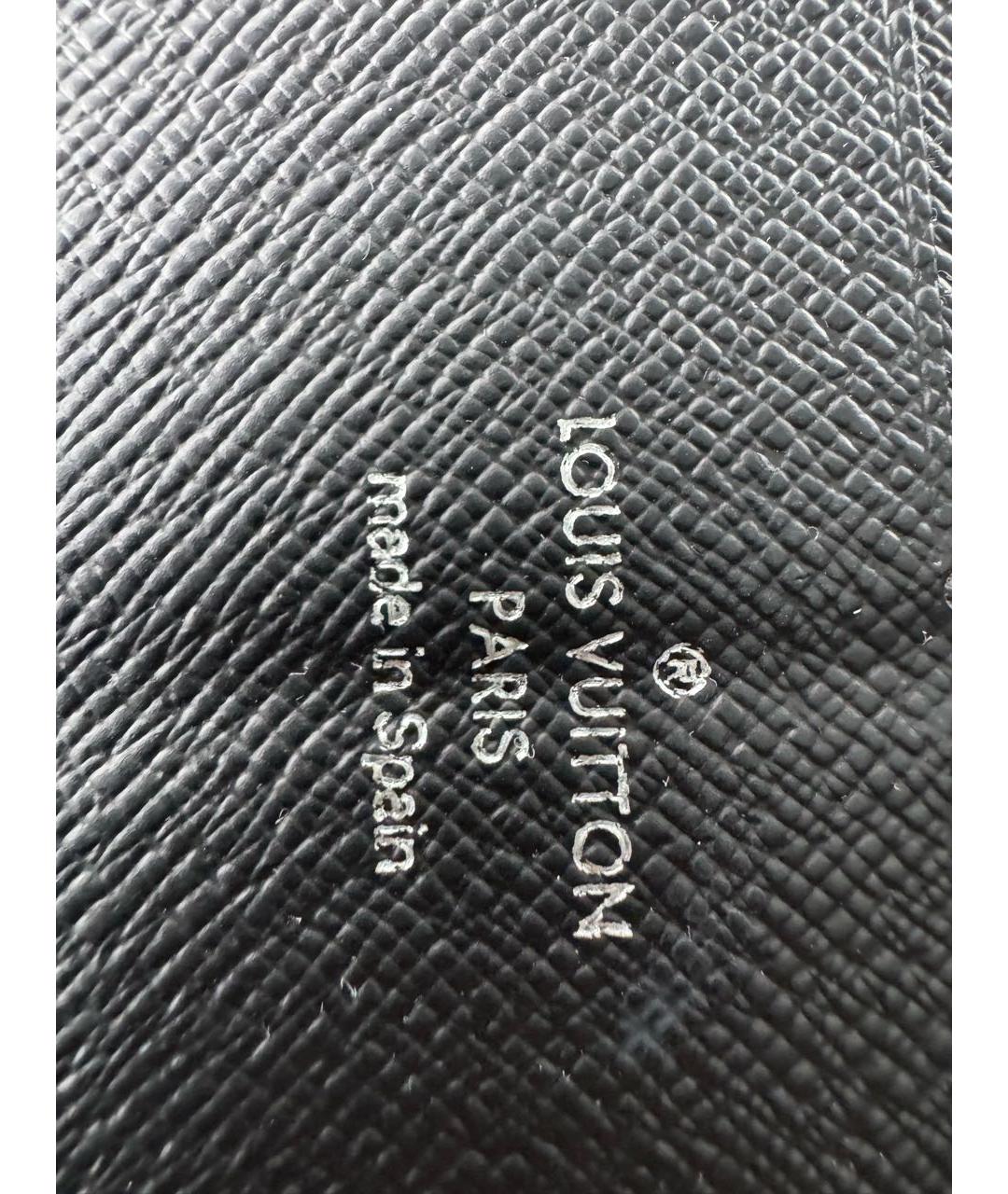 LOUIS VUITTON Антрацитовый кошелек, фото 5