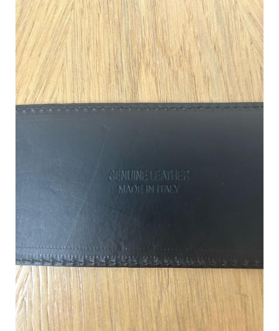 ETRO Черный кожаный ремень, фото 3