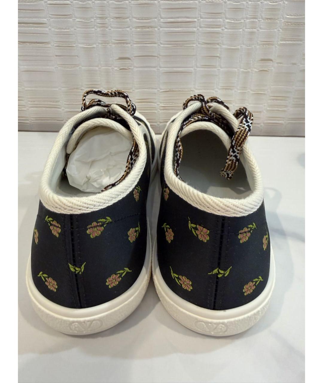 VALENTINO Черные текстильные кроссовки, фото 4