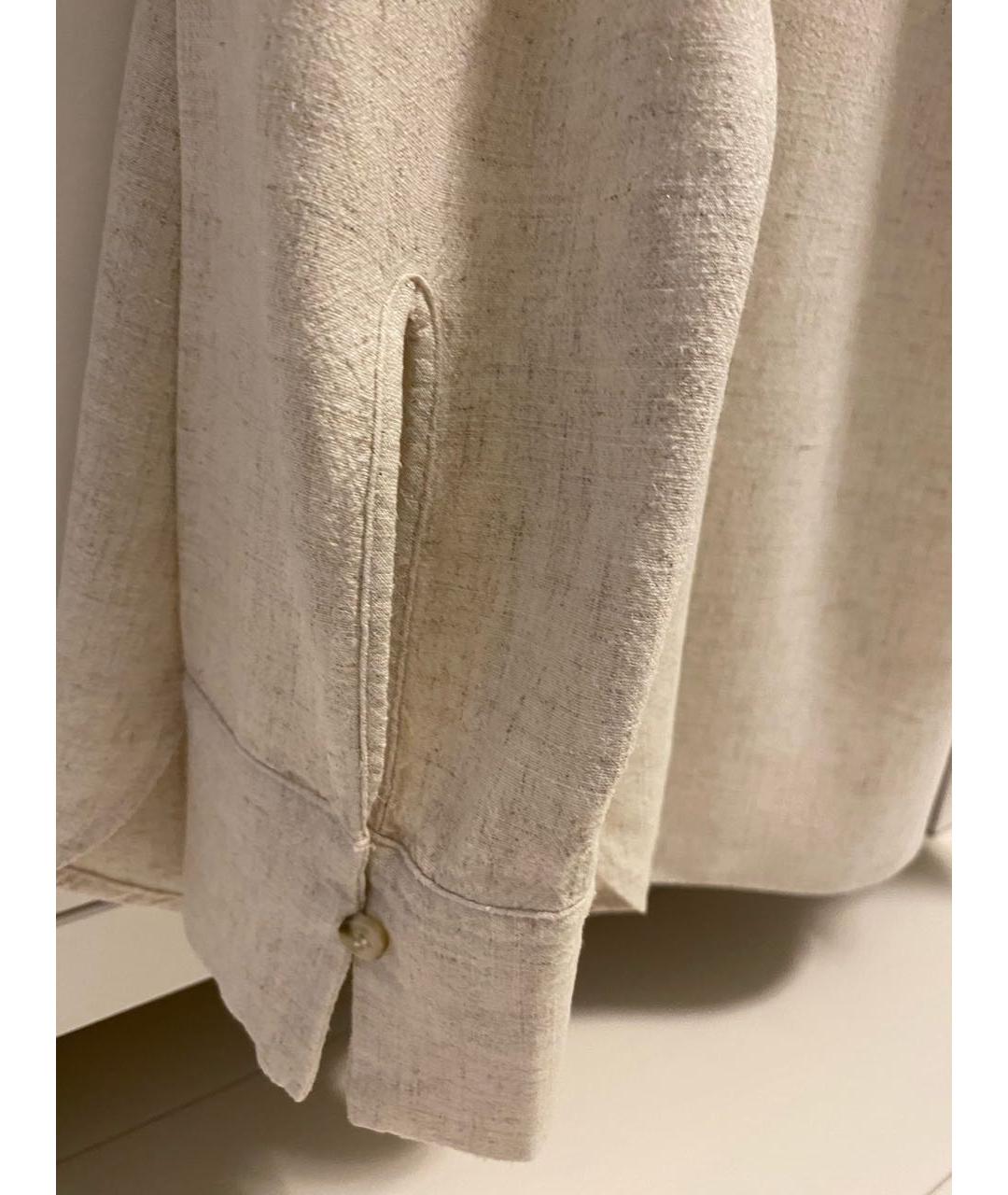 BY MALENE BIRGER Бежевая льняная рубашка, фото 4