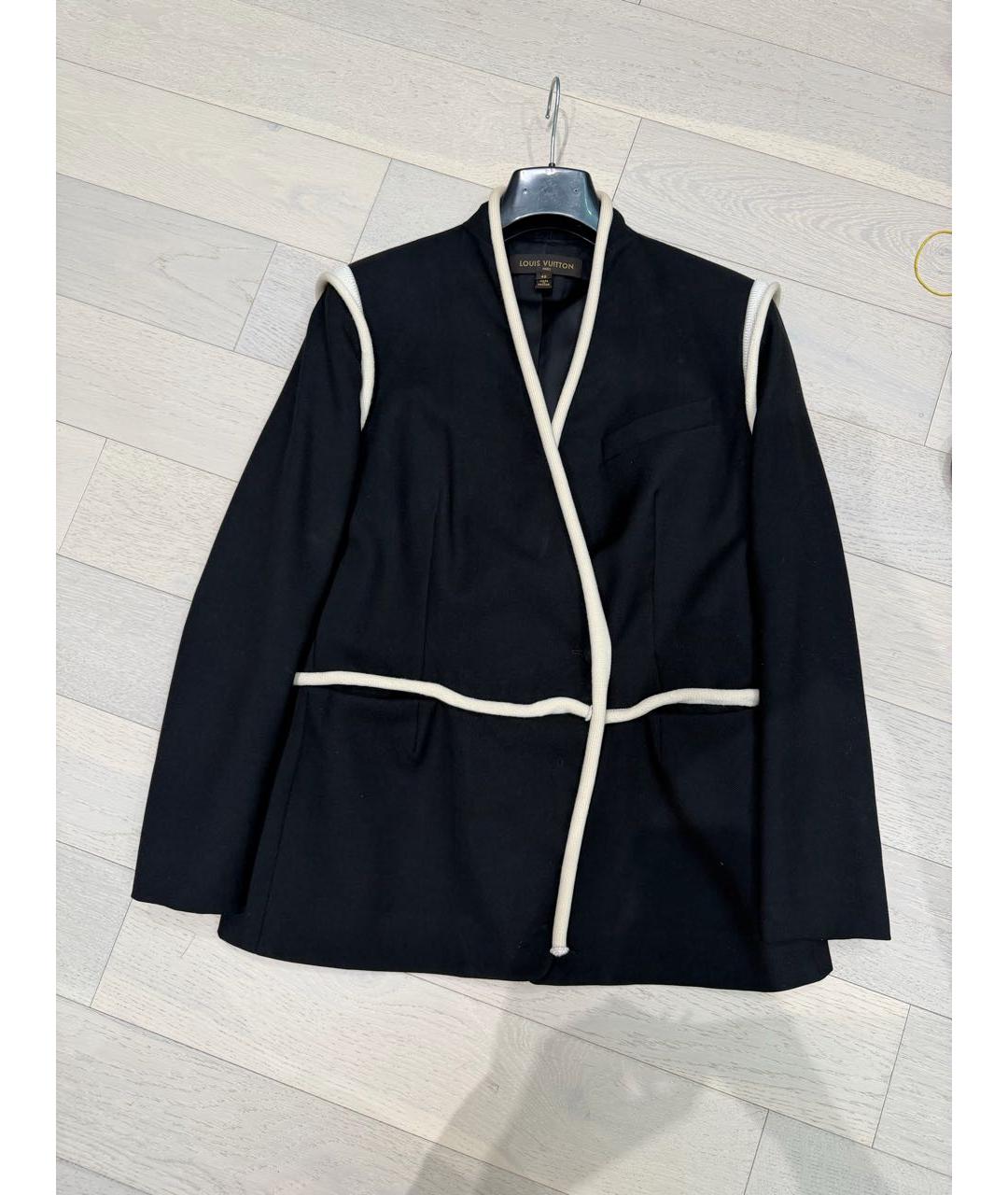 LOUIS VUITTON Черный шерстяной жакет/пиджак, фото 6
