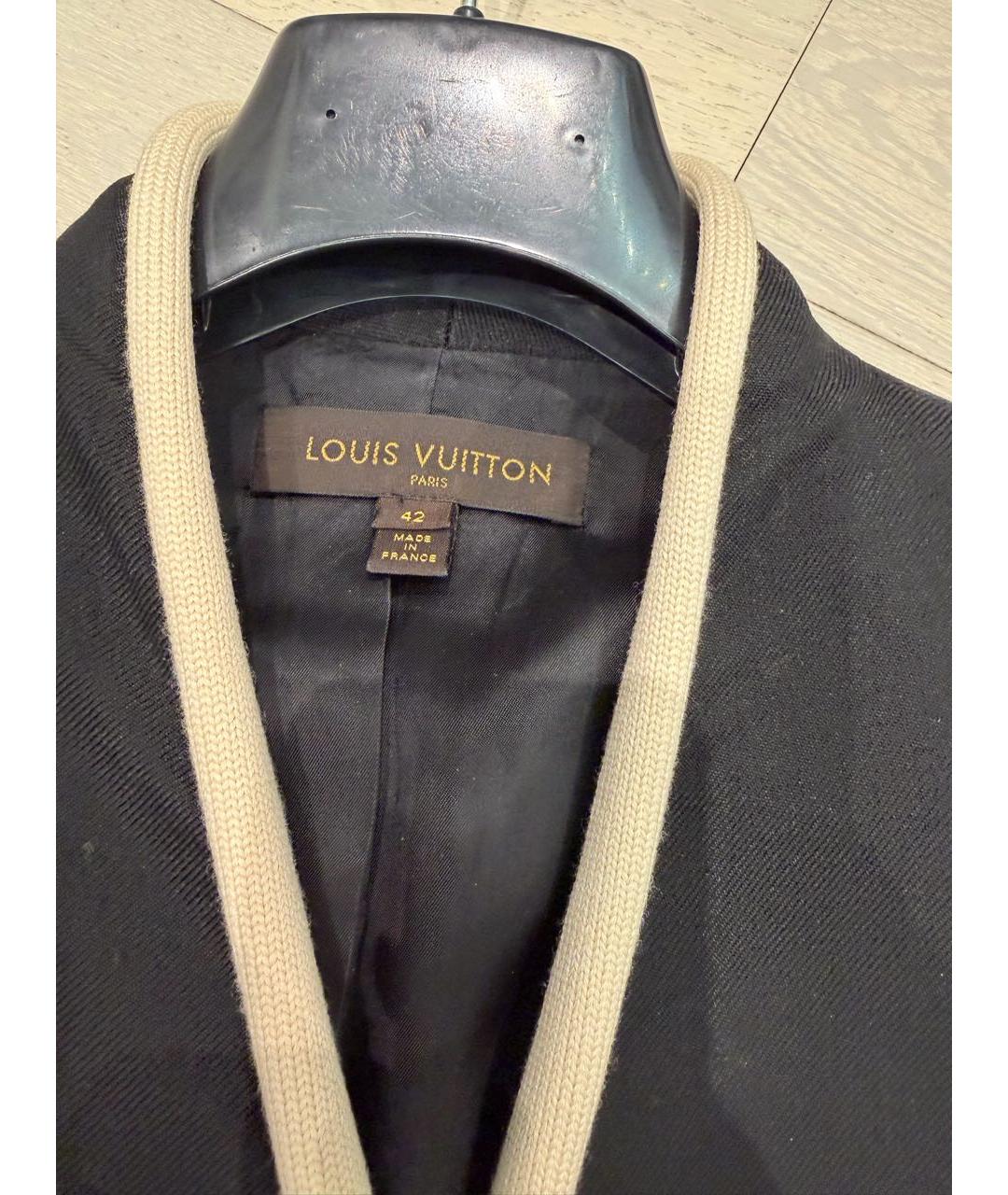 LOUIS VUITTON Черный шерстяной жакет/пиджак, фото 4