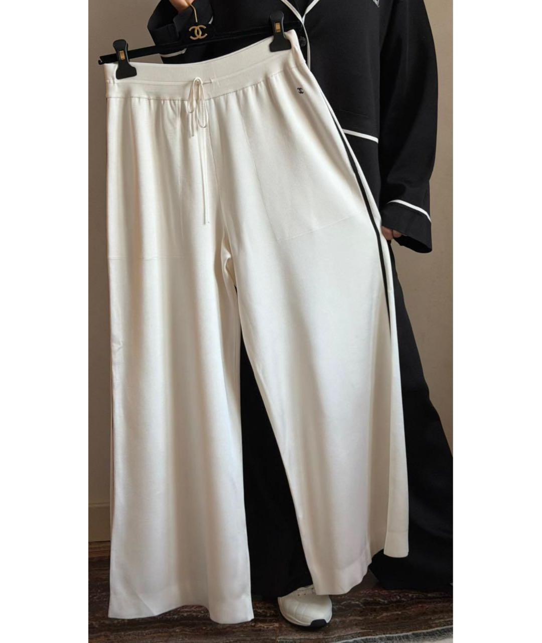 CHANEL Белые брюки широкие, фото 2