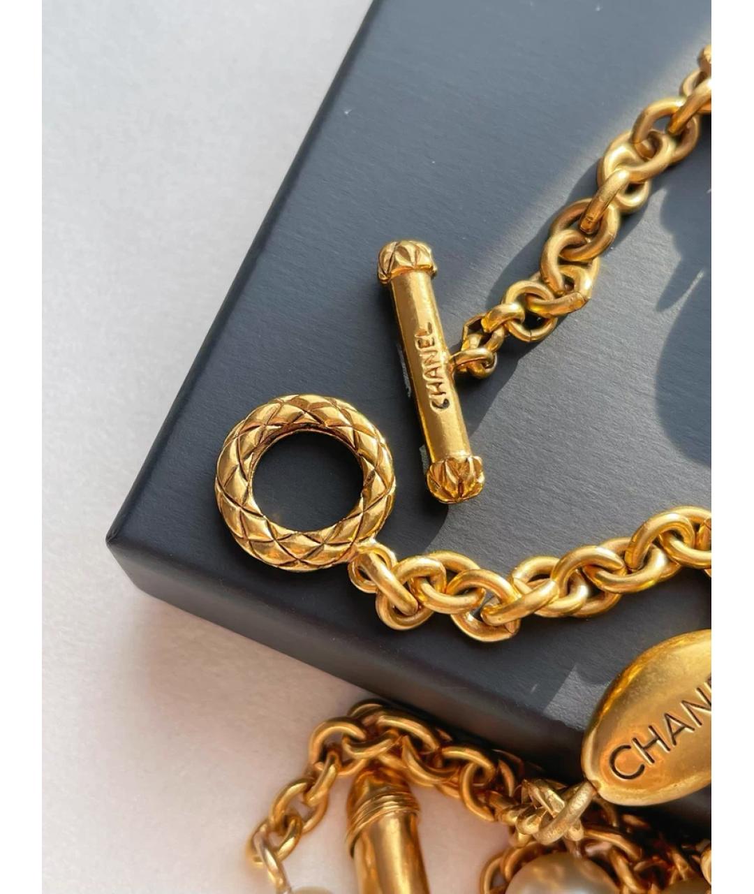 CHANEL Золотое жемчужное колье, фото 3