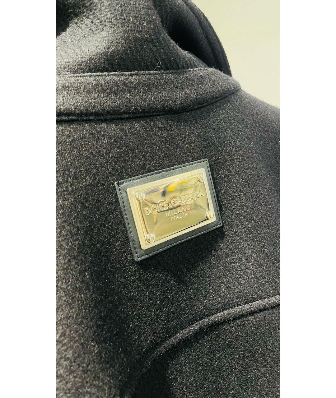 DOLCE&GABBANA Темно-синяя шерстяная куртка, фото 8