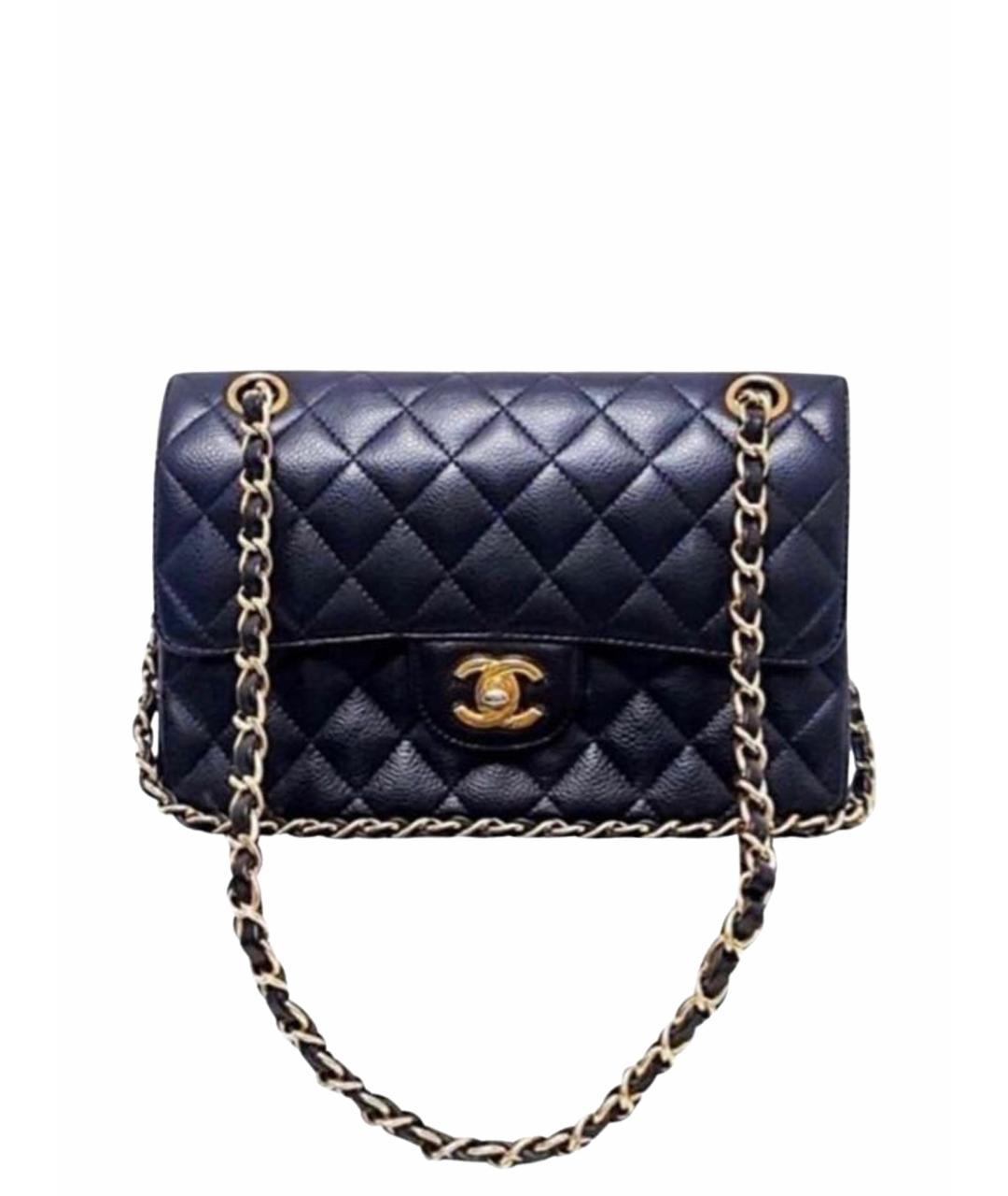 CHANEL Черная кожаная сумка через плечо, фото 1