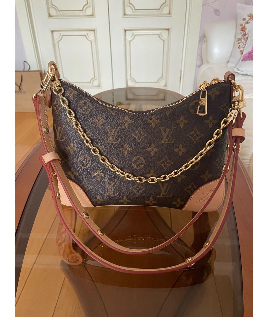 LOUIS VUITTON Коричневая сумка с короткими ручками, фото 3