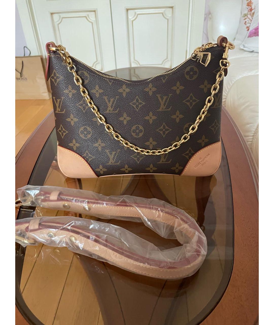LOUIS VUITTON Коричневая сумка с короткими ручками, фото 2