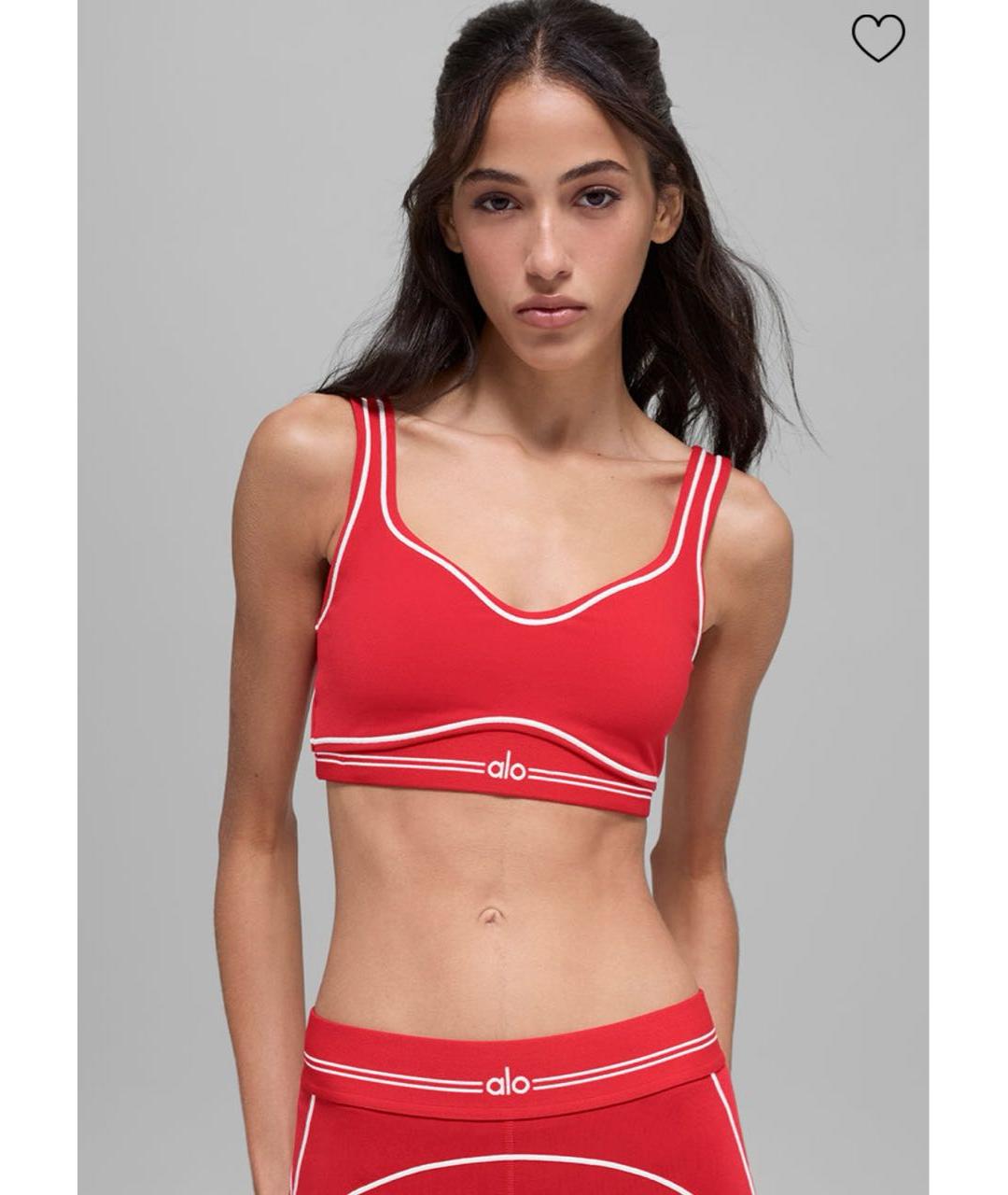 ALO YOGA Красный полиэстеровый спортивные костюмы, фото 4
