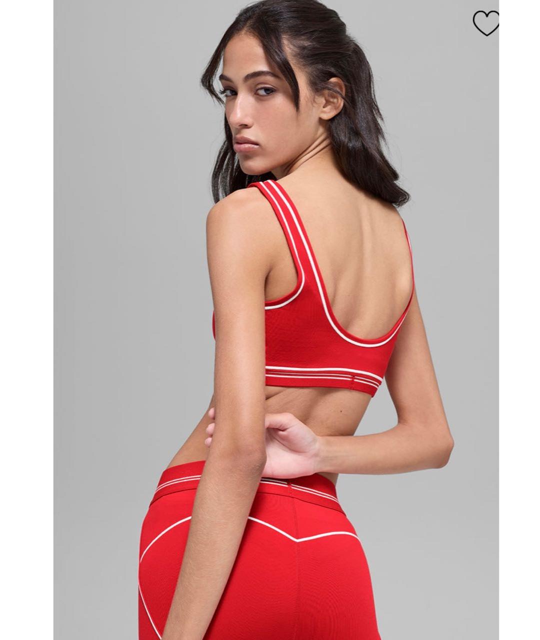 ALO YOGA Красный полиэстеровый спортивные костюмы, фото 2