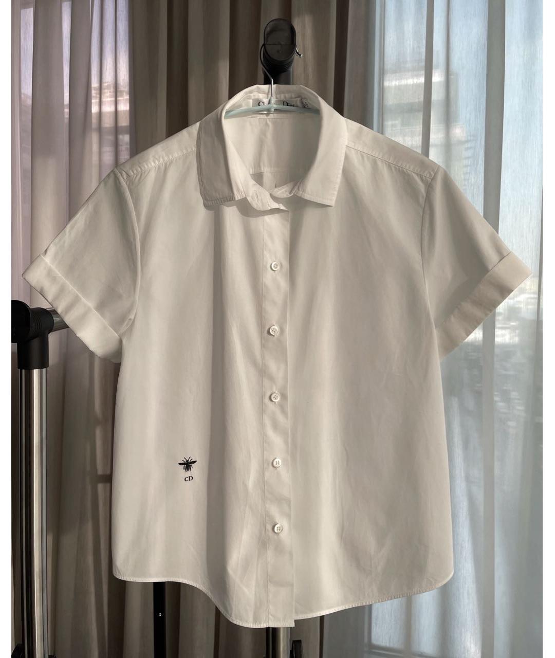 CHRISTIAN DIOR Белая хлопковая рубашка, фото 7