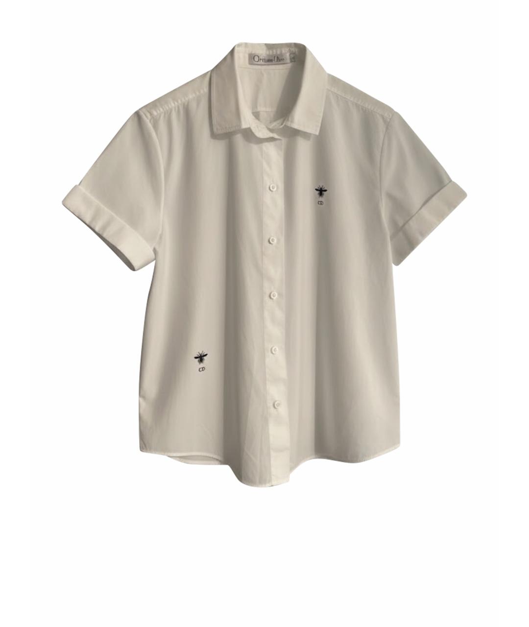 CHRISTIAN DIOR Белая хлопковая рубашка, фото 1