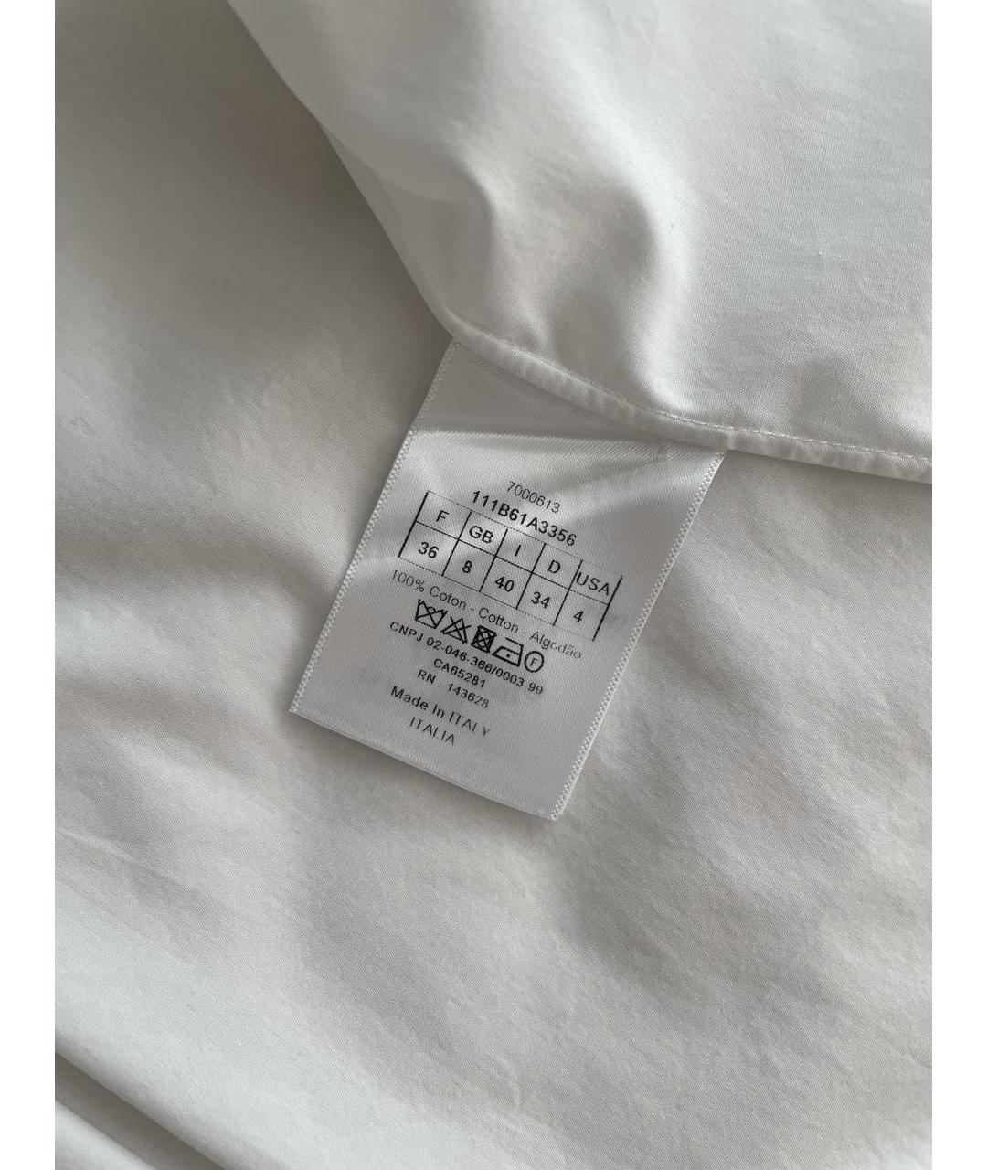 CHRISTIAN DIOR Белая хлопковая рубашка, фото 6