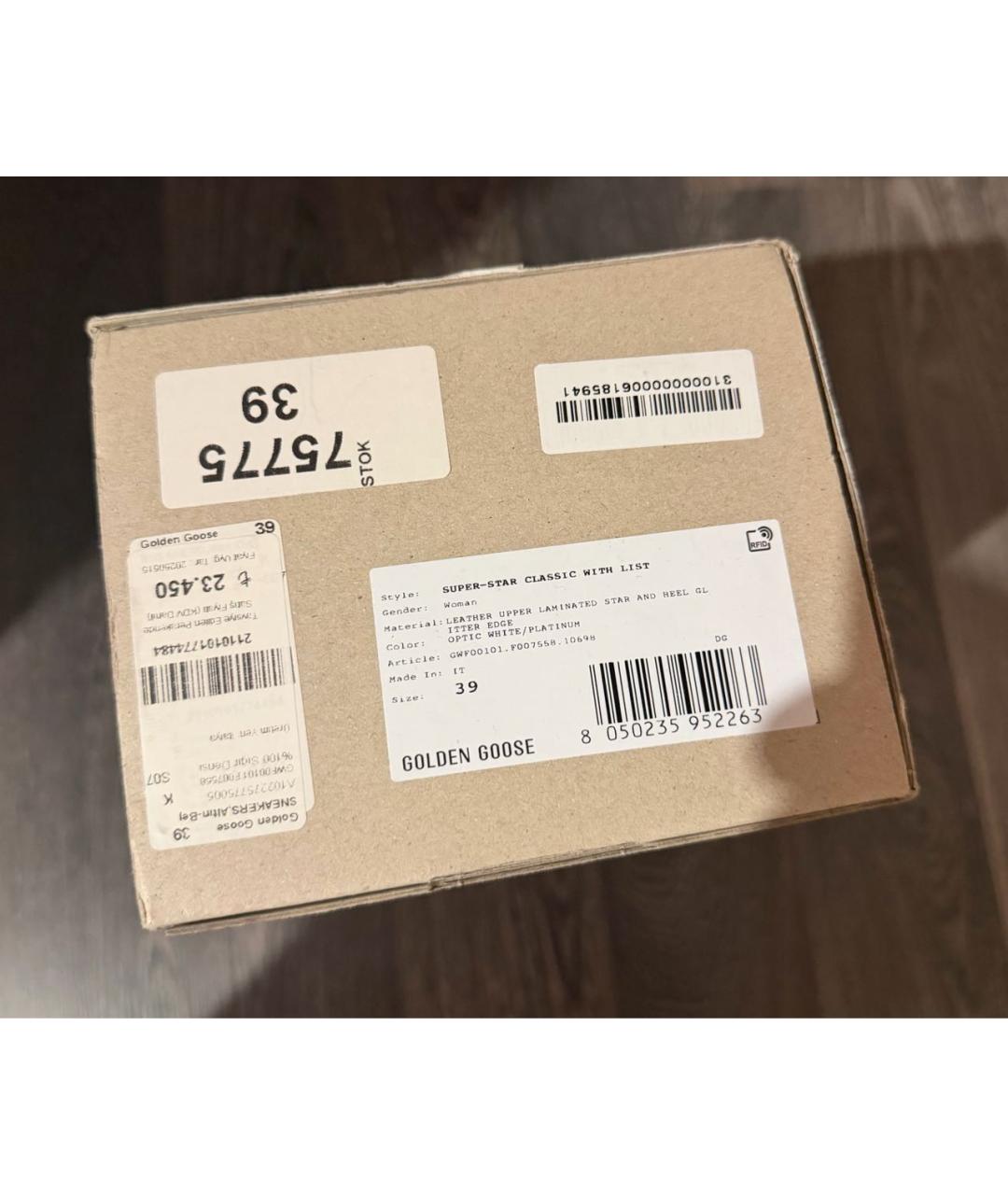 GOLDEN GOOSE DELUXE BRAND Белые кожаные кеды, фото 4