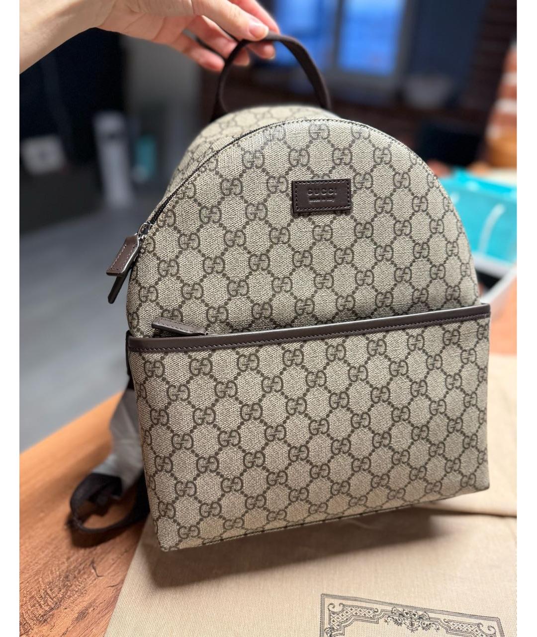 GUCCI Коричневый рюкзак, фото 6