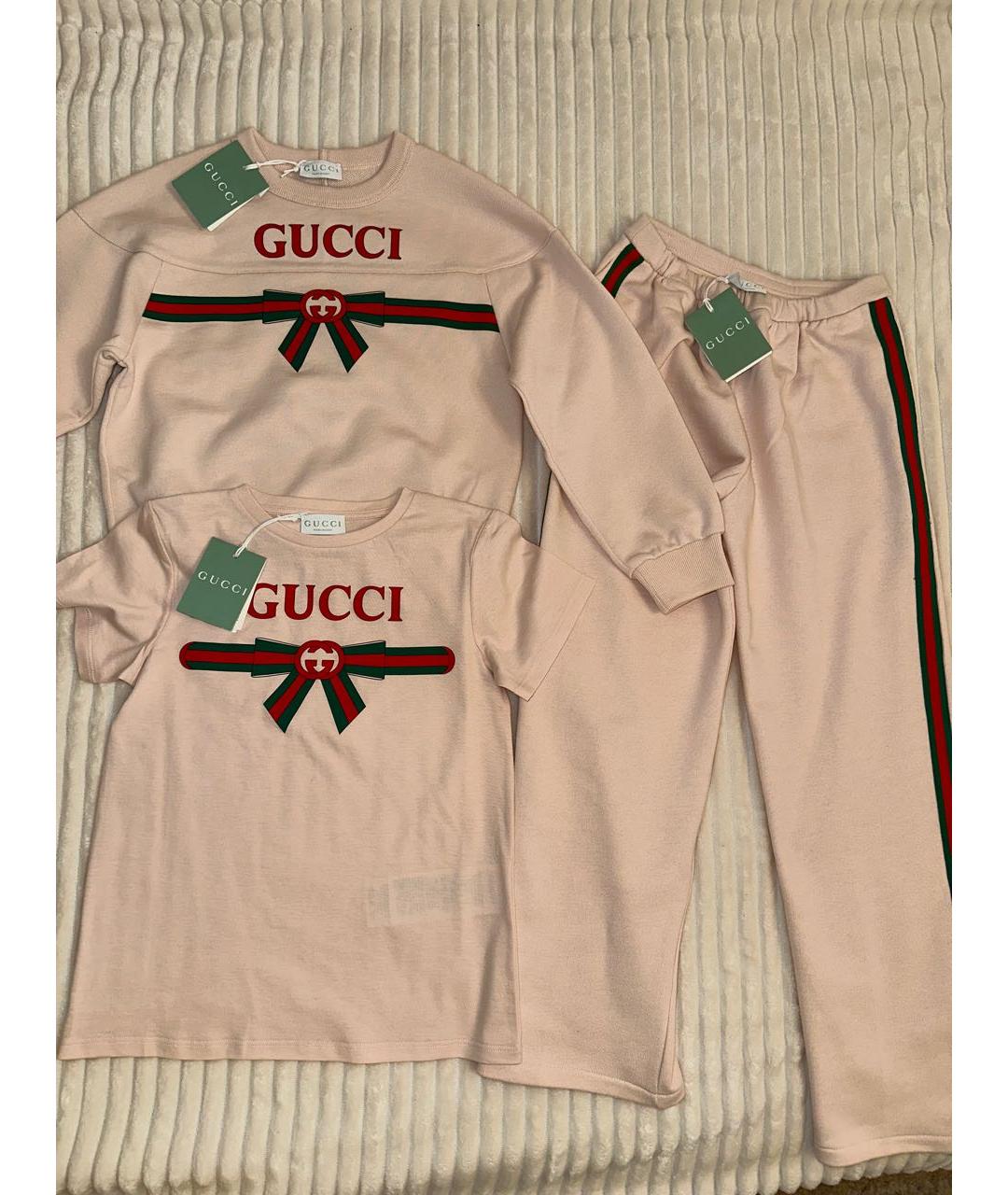 GUCCI Коралловый хлопковый комплект, фото 9