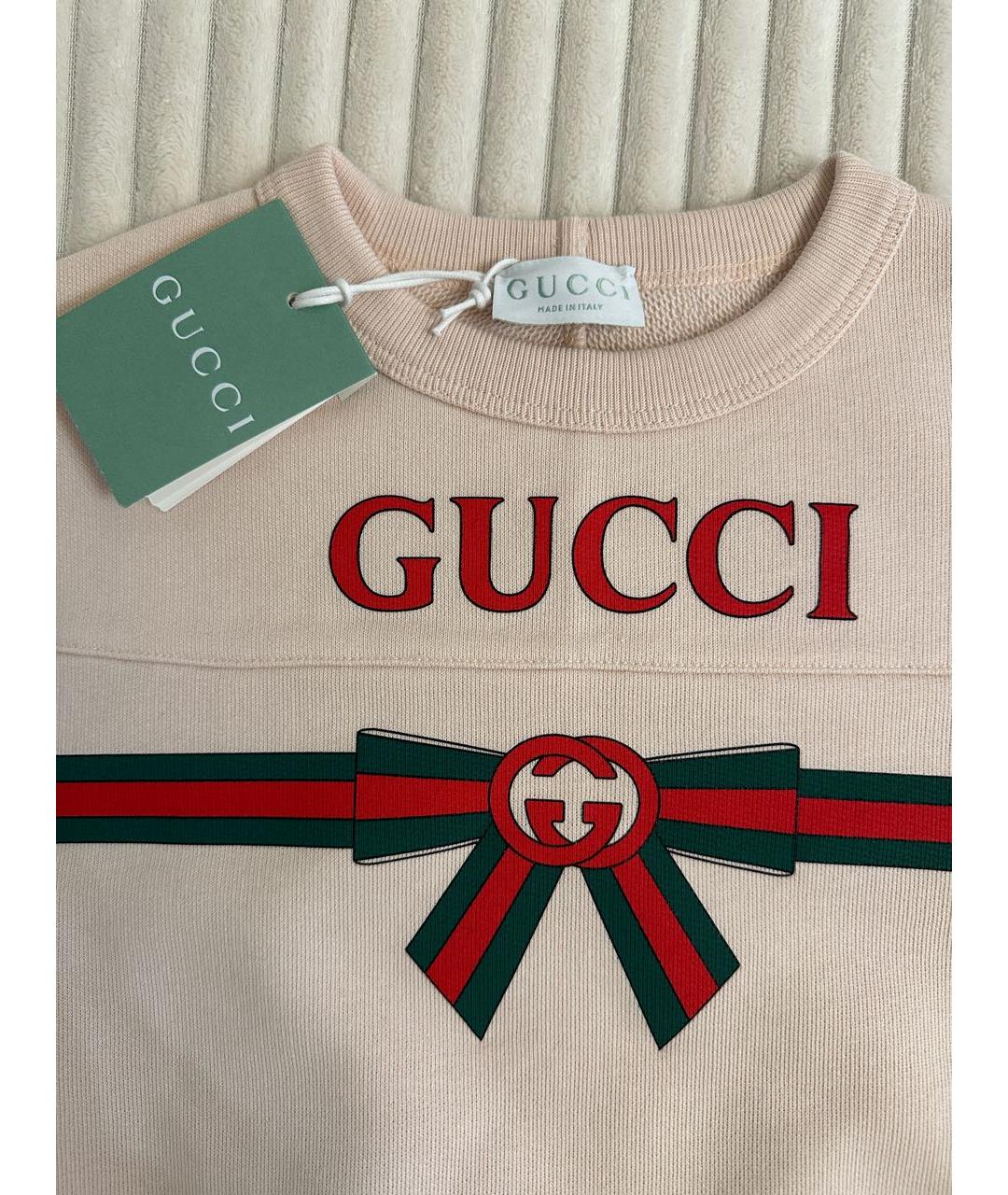 GUCCI Коралловый хлопковый комплект, фото 3