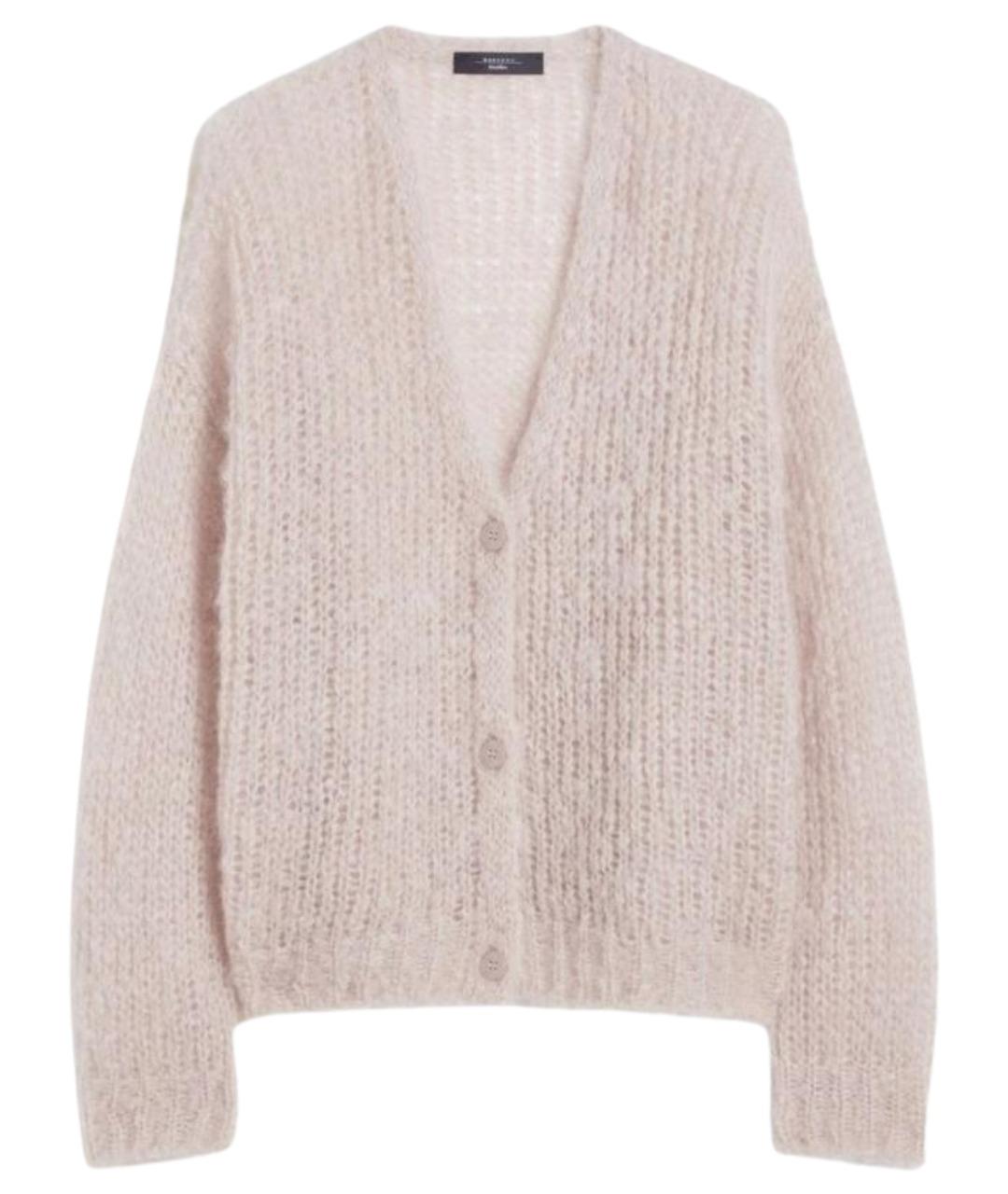 WEEKEND MAX MARA Розовый шерстяной кардиган, фото 1