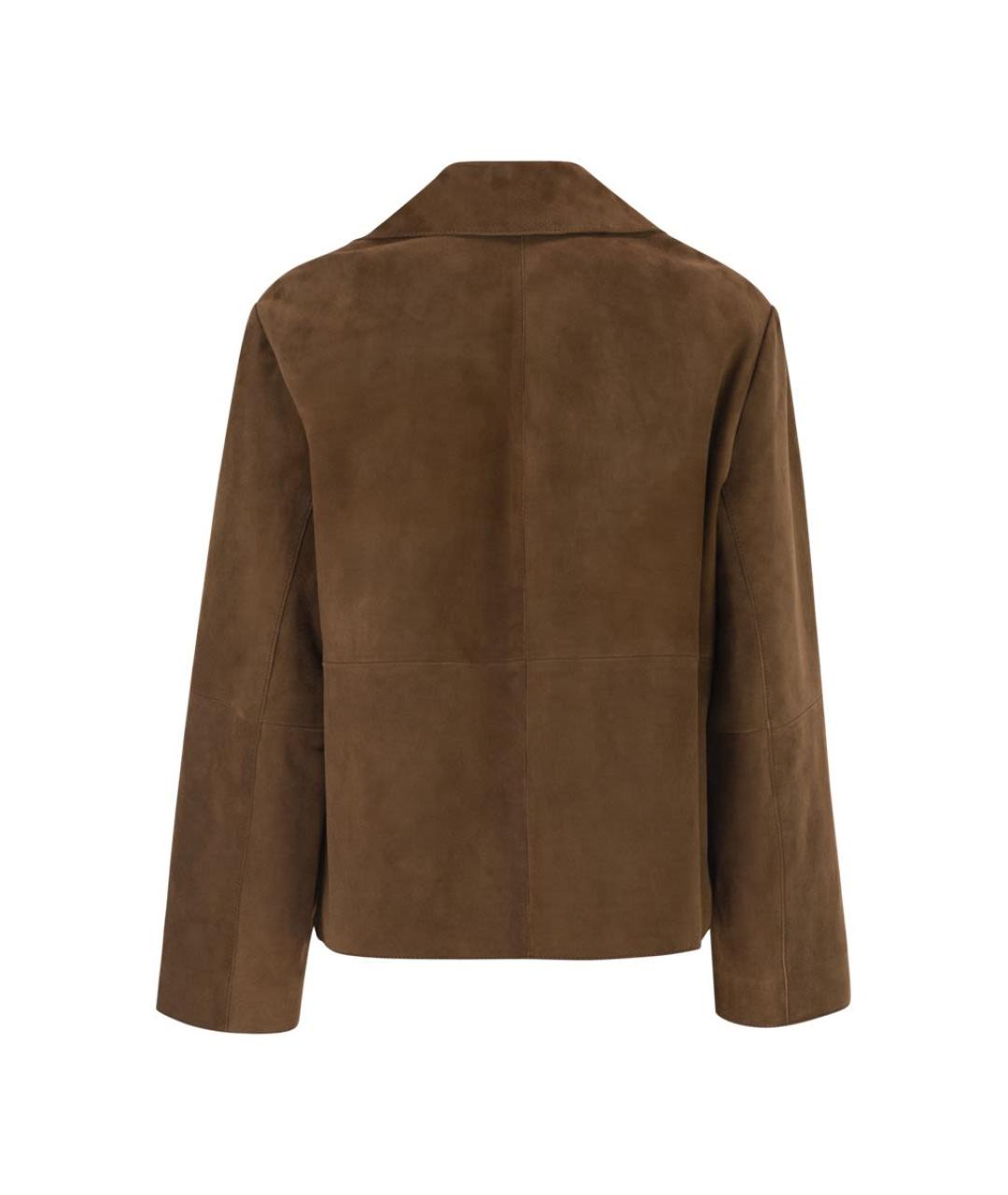 WEEKEND MAX MARA Коричневая замшевая куртка, фото 2