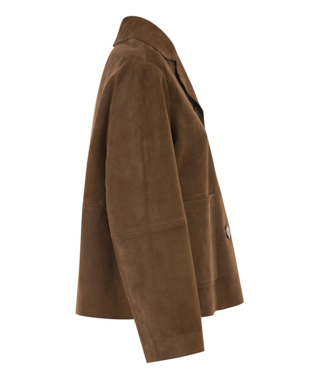 WEEKEND MAX MARA Коричневая замшевая куртка, фото 3