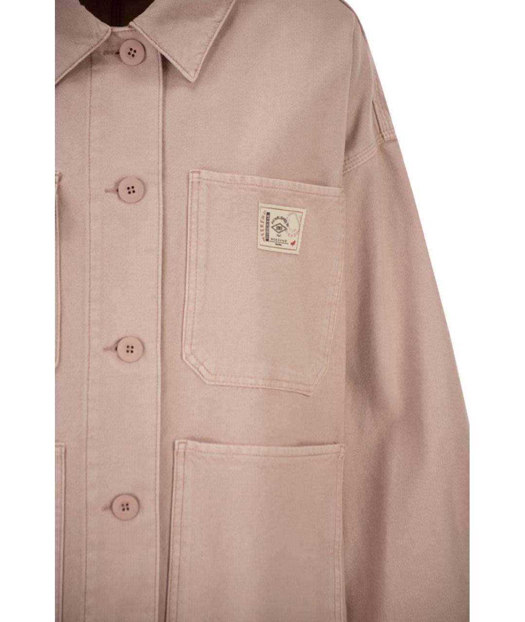 WEEKEND MAX MARA Розовая хлопковая куртка, фото 4