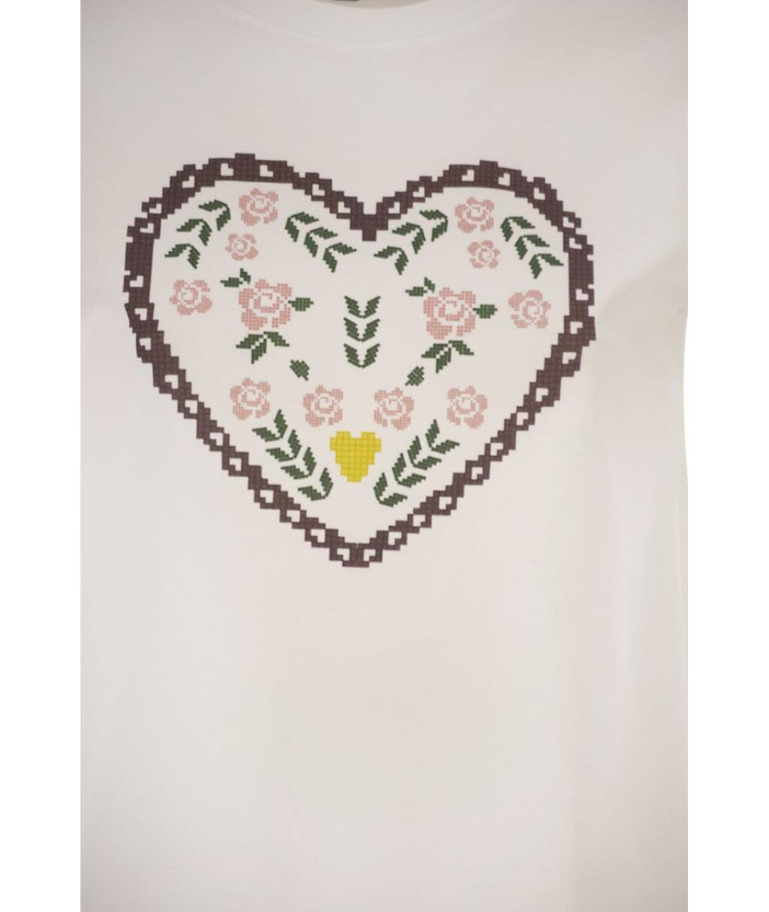 WEEKEND MAX MARA Белая хлопковая футболка, фото 4