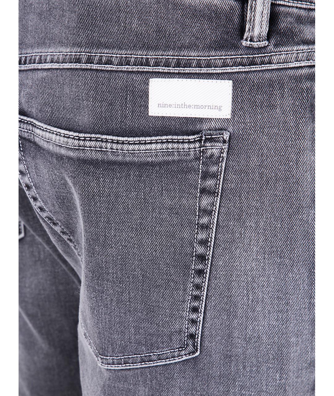 NINE IN THE MORNING Черные хлопковые джинсы скинни, фото 3