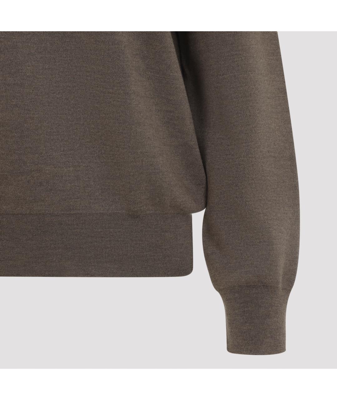 PHOEBE PHILO Бежевый шерстяной джемпер / свитер, фото 4