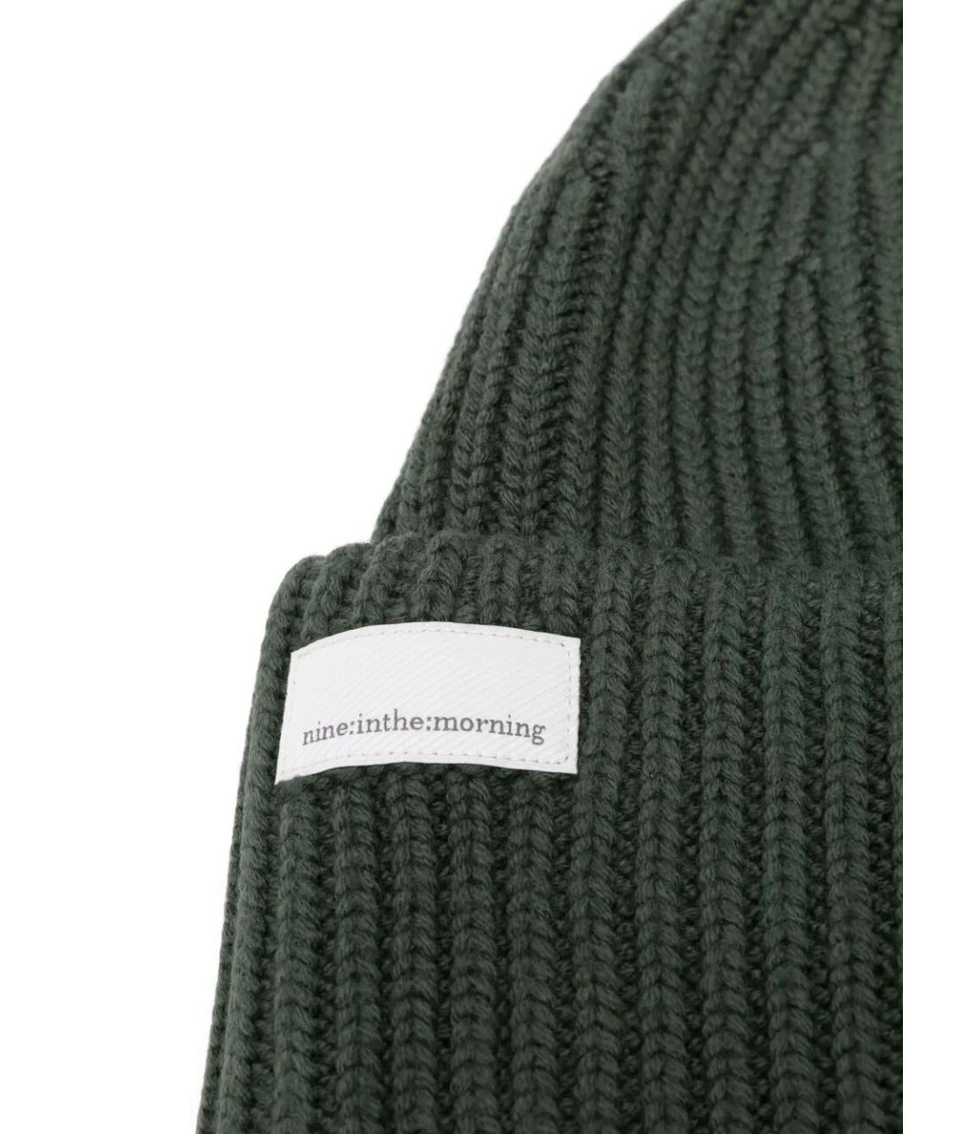 NINE IN THE MORNING Зеленая шерстяная шапка, фото 2