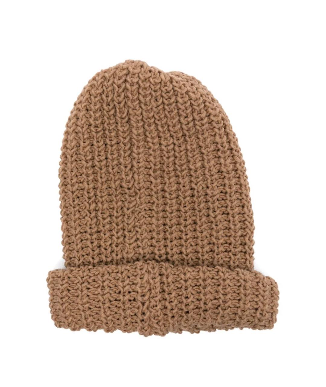 MAISON MIHARA YASUHIRO Бежевая шерстяная шапка, фото 3