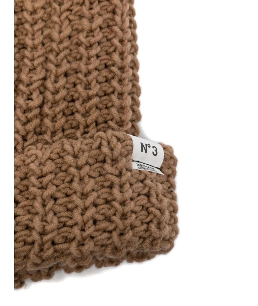 MAISON MIHARA YASUHIRO Бежевая шерстяная шапка, фото 2