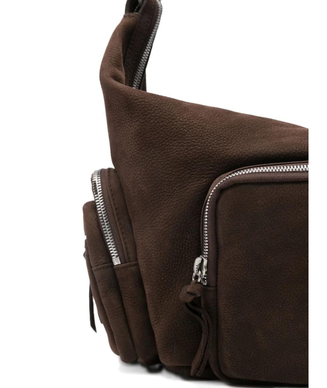 MARGESHERWOOD Коричневая кожаная сумка через плечо, фото 4