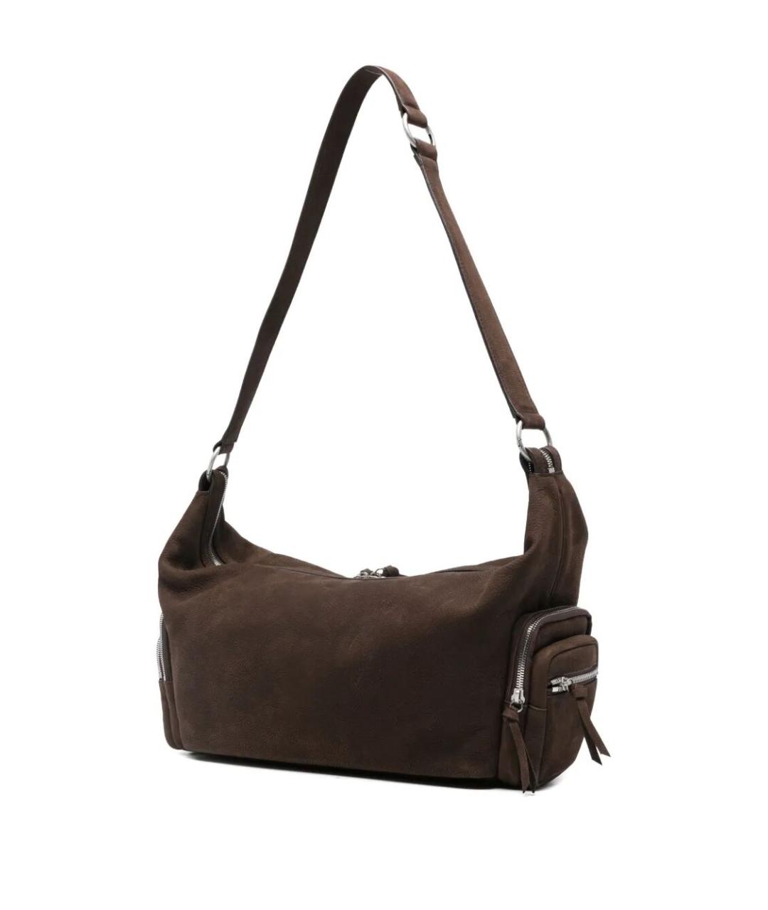 MARGESHERWOOD Коричневая кожаная сумка через плечо, фото 2