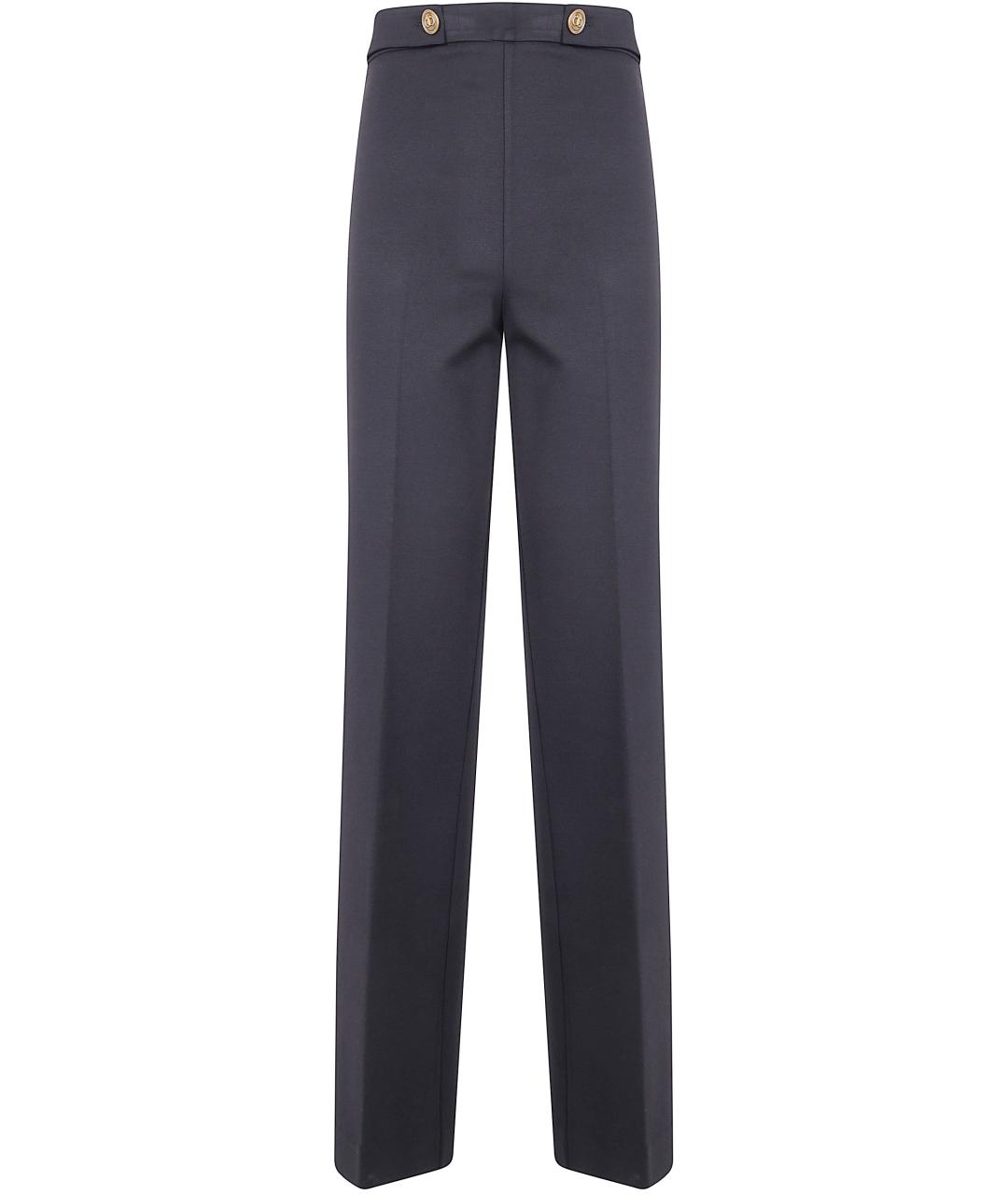 TWIN-SET Черные прямые брюки, фото 1