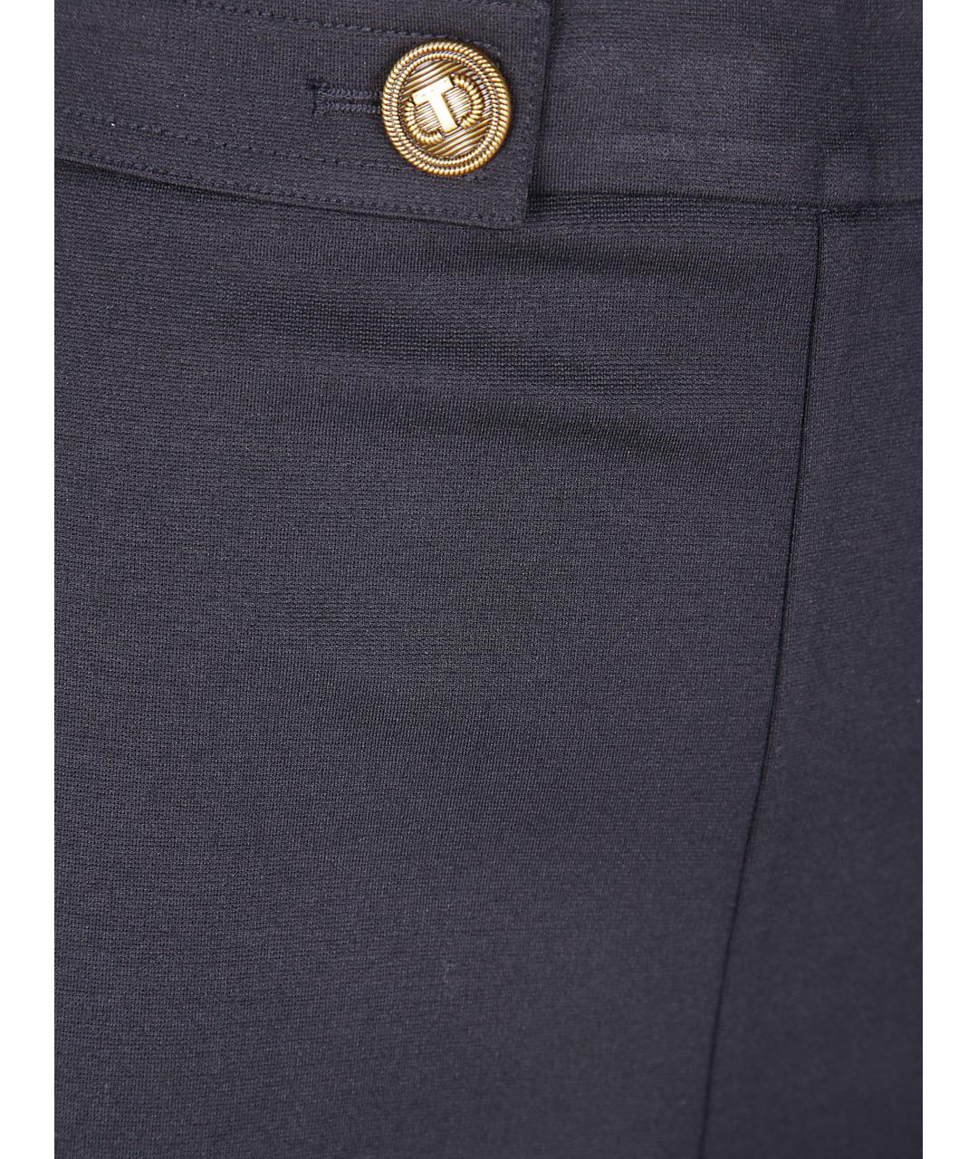 TWIN-SET Черные прямые брюки, фото 3