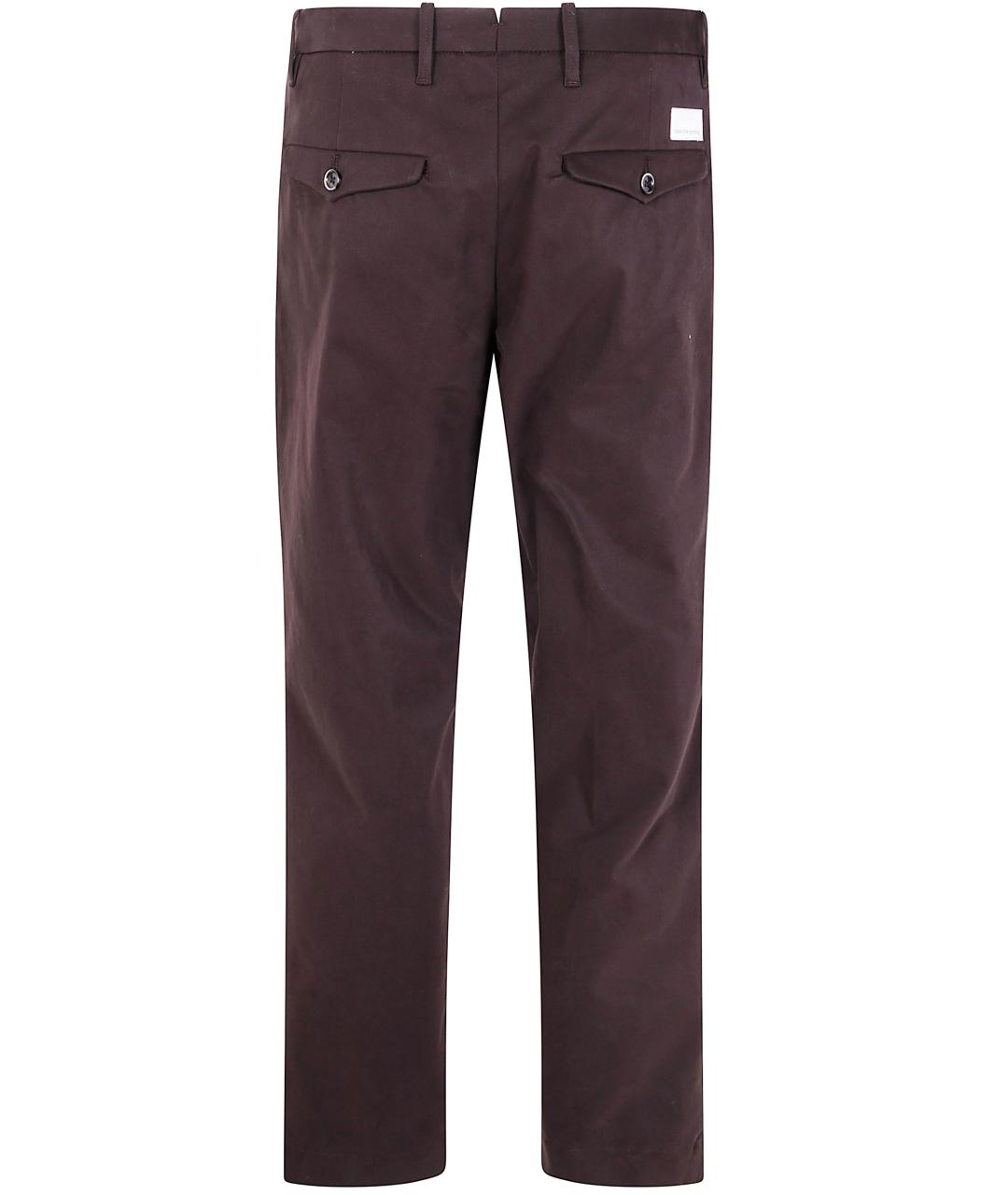 NINE IN THE MORNING Коричневые хлопковые повседневные брюки, фото 2