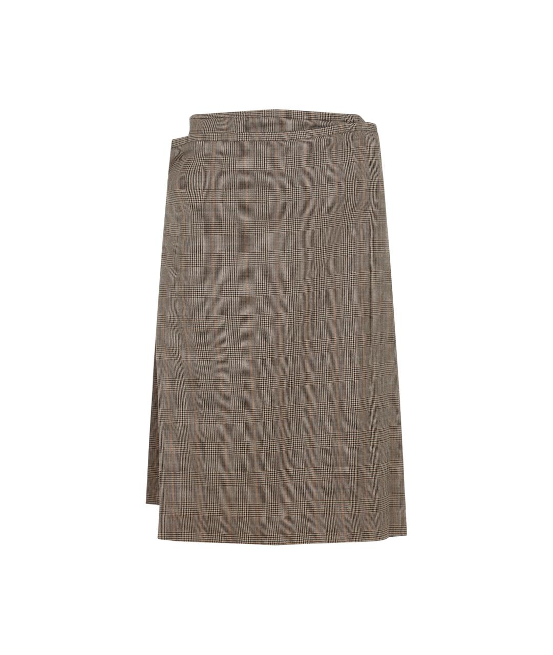 PHOEBE PHILO Мульти шерстяная юбка миди, фото 2