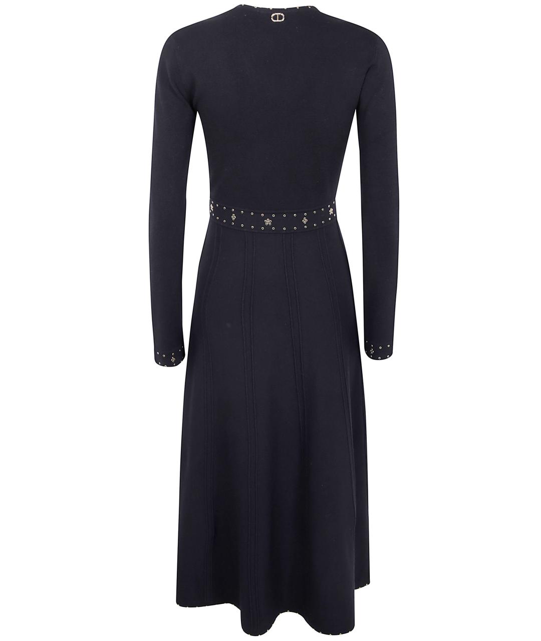 TWIN-SET Черное повседневное платье, фото 2