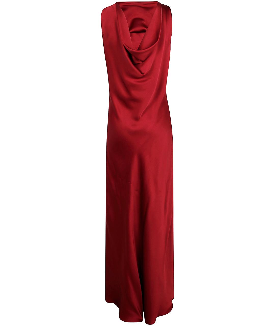 ANTONELLI FIRENZE Красное вискозное вечернее платье, фото 2