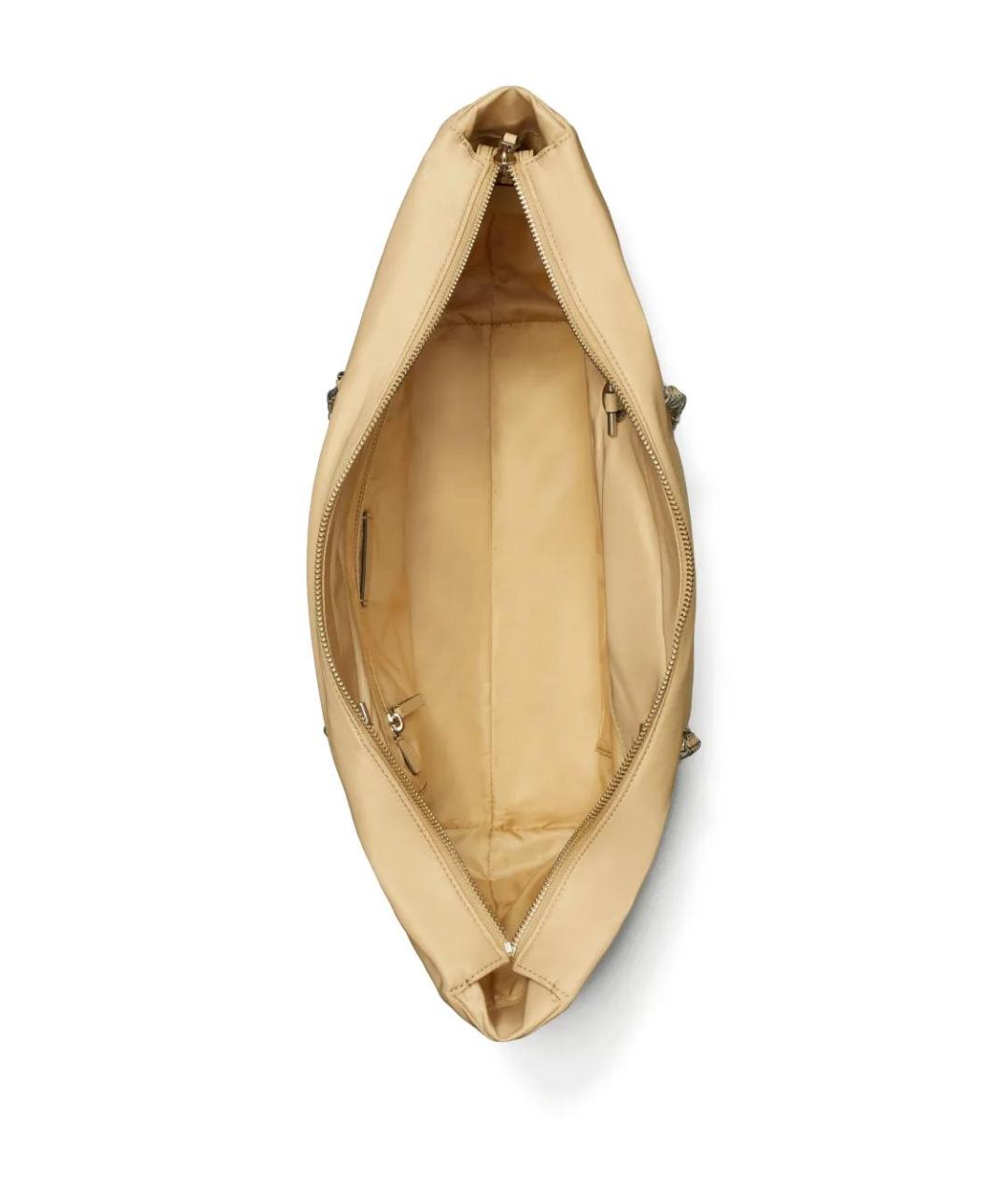 TORY BURCH Бежевая синтетическая сумка тоут, фото 5