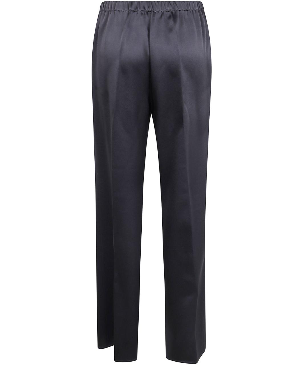 ANTONELLI FIRENZE Серые вискозные прямые брюки, фото 2