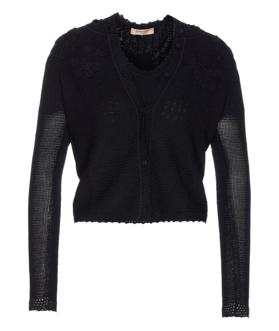 TWIN-SET Черный джемпер / свитер, фото 1