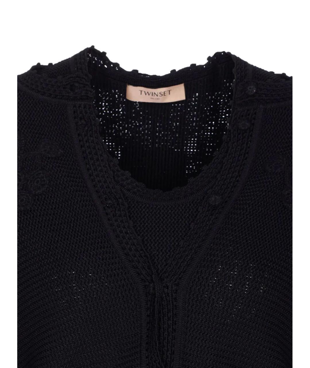 TWIN-SET Черный джемпер / свитер, фото 3