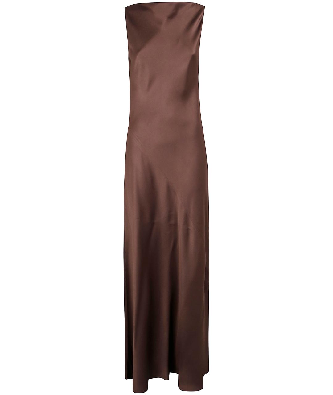 ANTONELLI FIRENZE Коричневое вискозное вечернее платье, фото 1