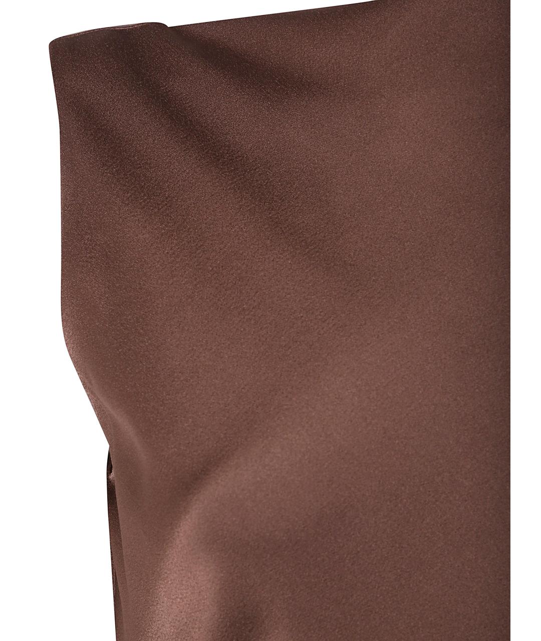 ANTONELLI FIRENZE Коричневое вискозное вечернее платье, фото 3