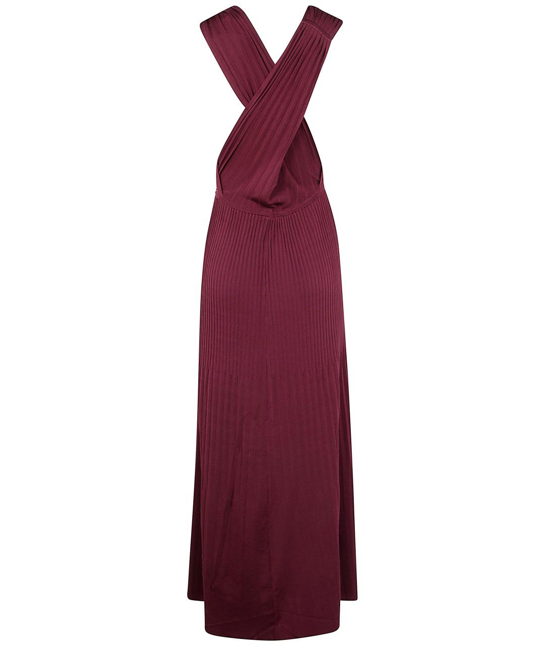 TWIN-SET Бордовое повседневное платье, фото 2